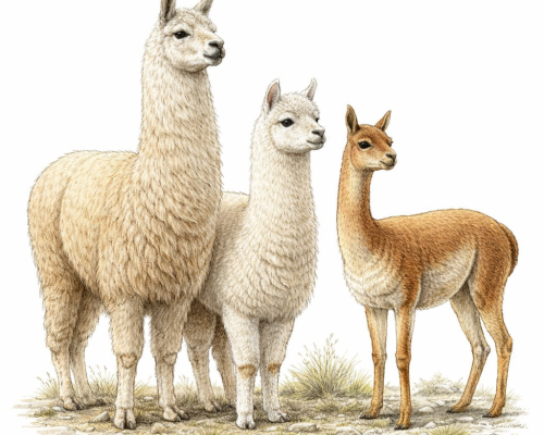 Alpaca, vicuña, llama